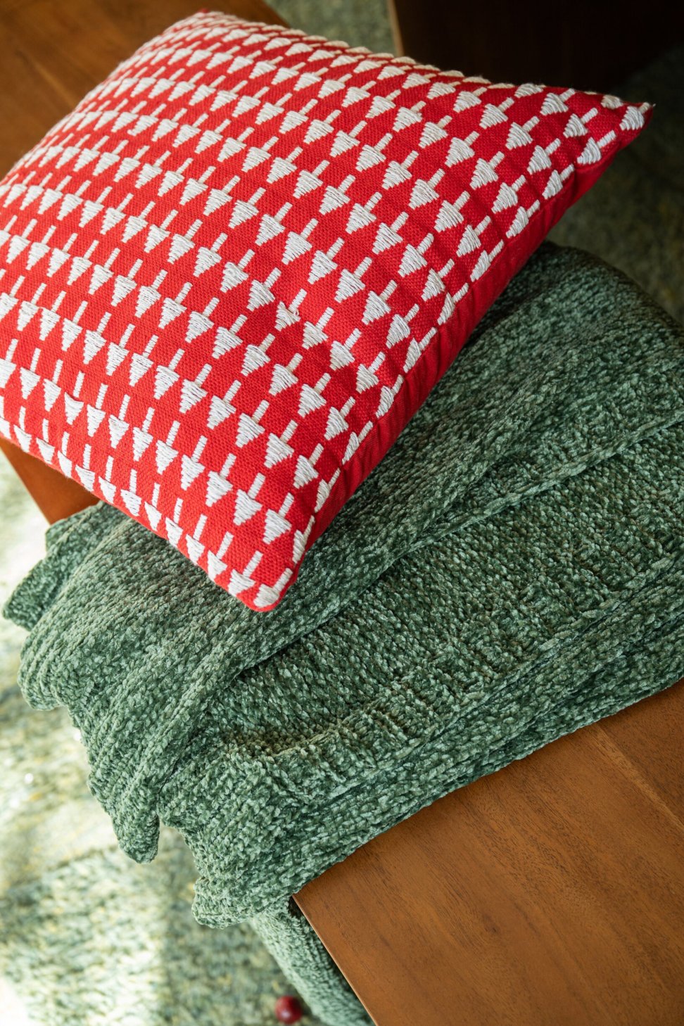 Koc Szenilowy 130x170cm Zielony