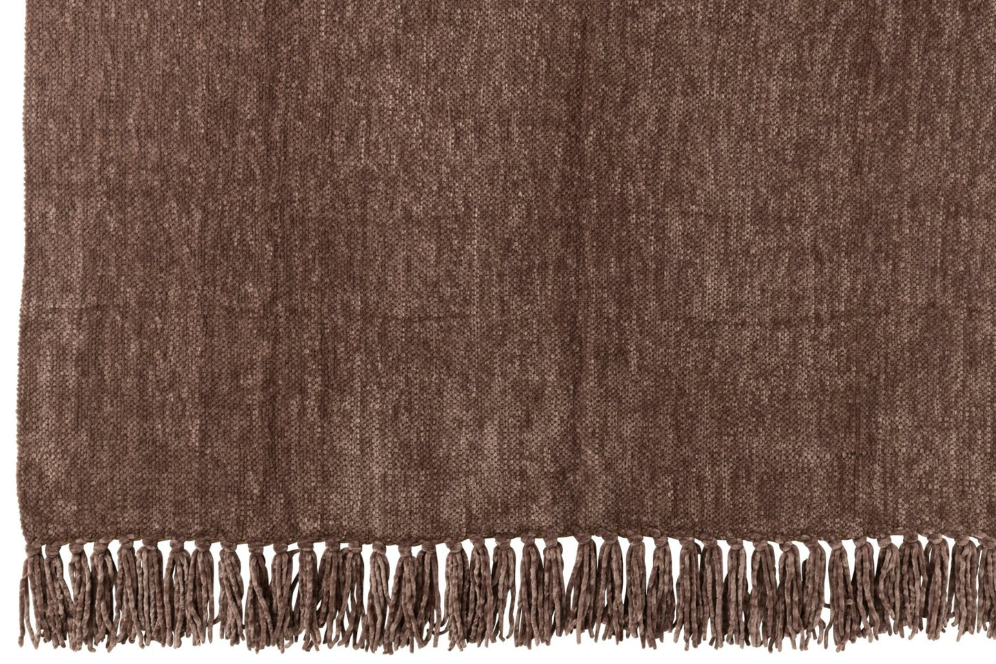 Koc Szenilowy 130x170cm Brązowy