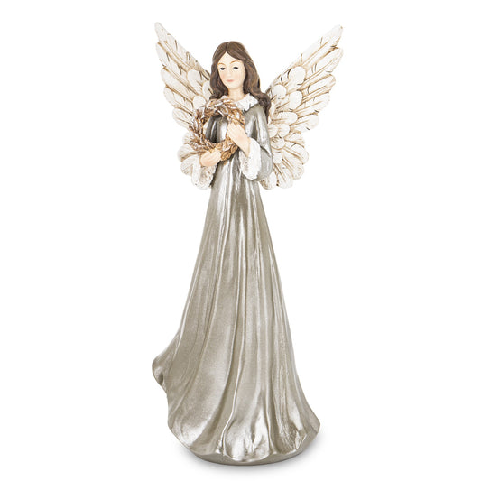 Figurka Anioł Srebrny 26cm