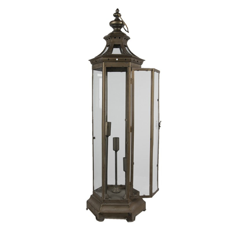 Lampa Stojąca Metalowa Złota 79cm