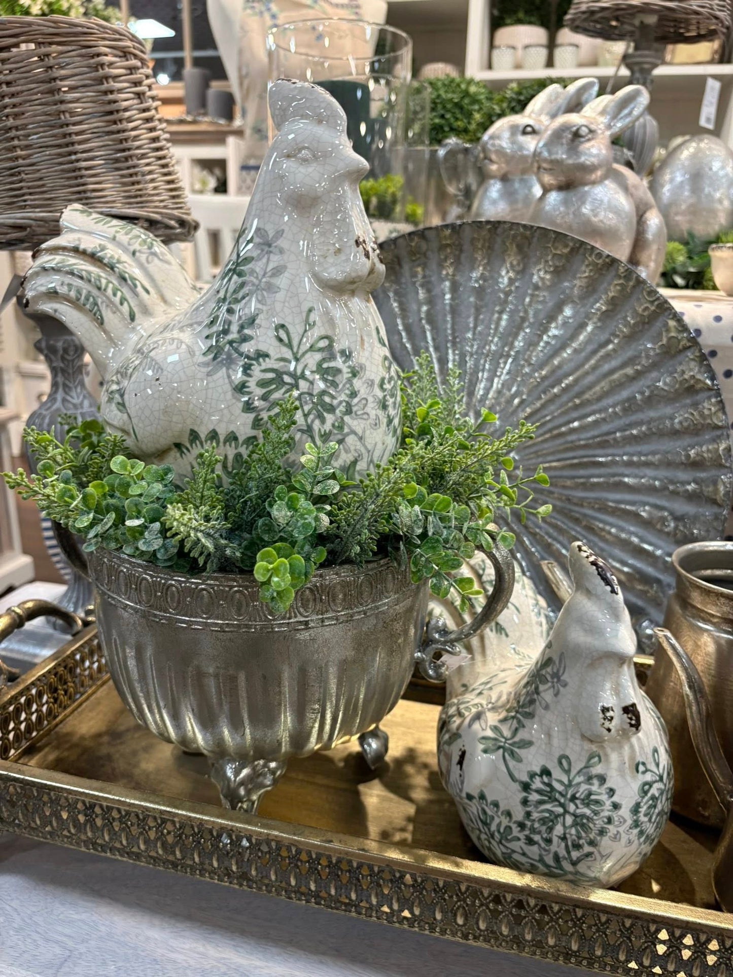 Osłonka Metalowa Srebrna 24cm