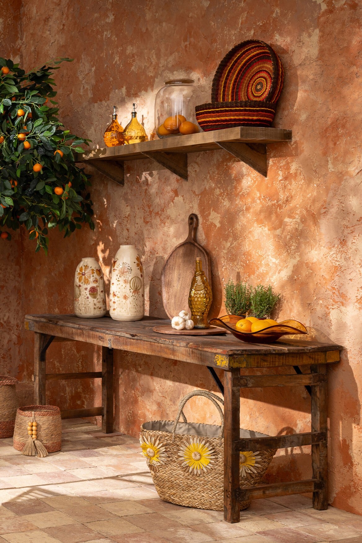 Wazon Kamionkowy Vintage 40cm