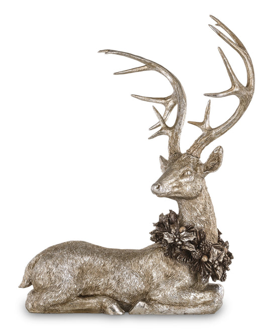 Figurka Jeleń 55cm Srebrna