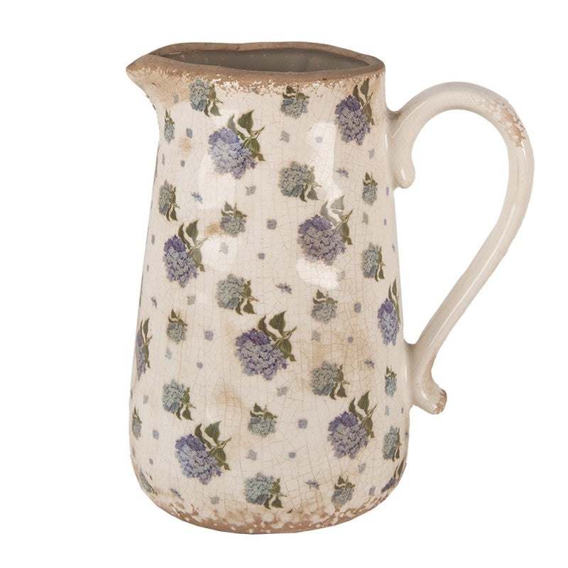 Dzbanek Dekoracyjny Ceramiczny Wys. 23cm Kwiaty