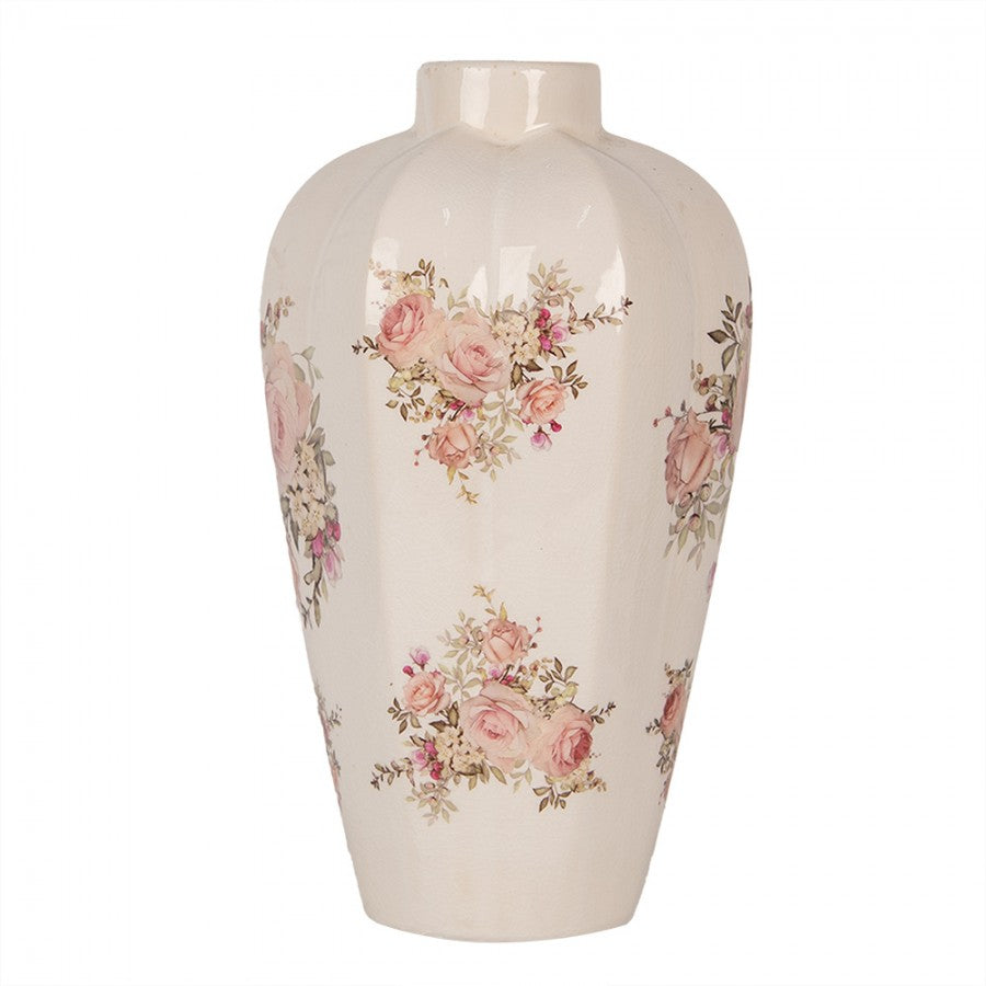 Wazon Ceramiczny 34cm Kwiaty