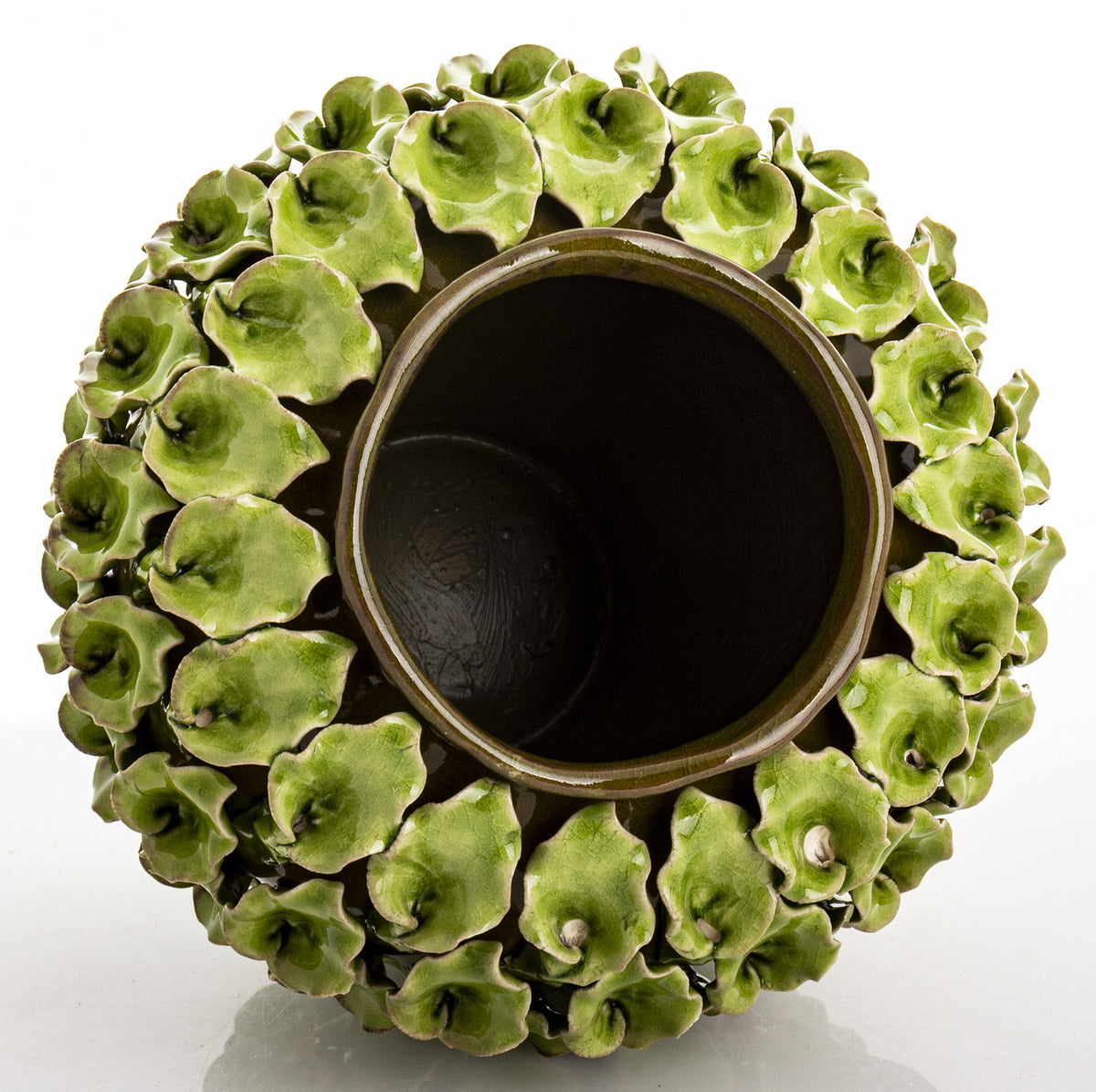 Wazon Ceramiczny Zielony 25cm