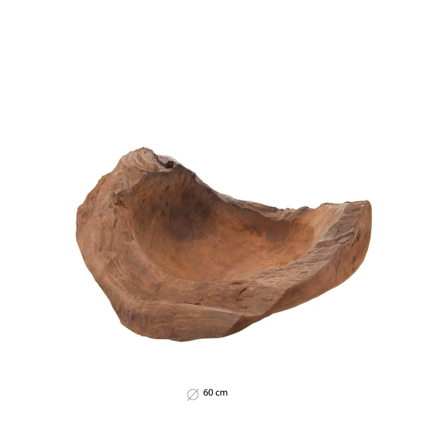Miska z Drewna Tekowego 60x60x14cm