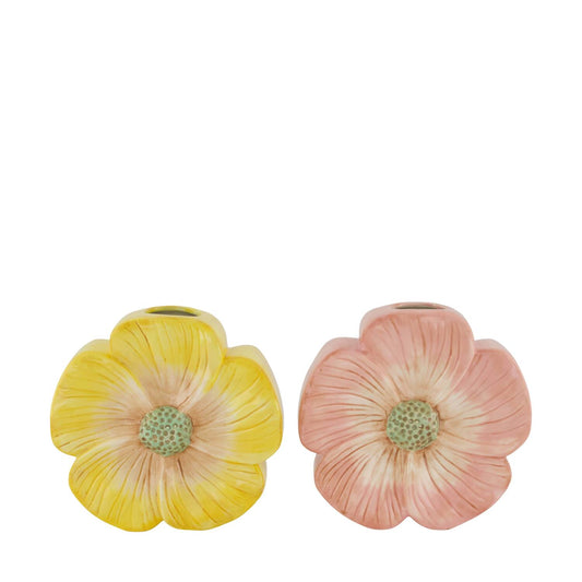 Wazon Ceramiczny Kwiat 20cm Żółty