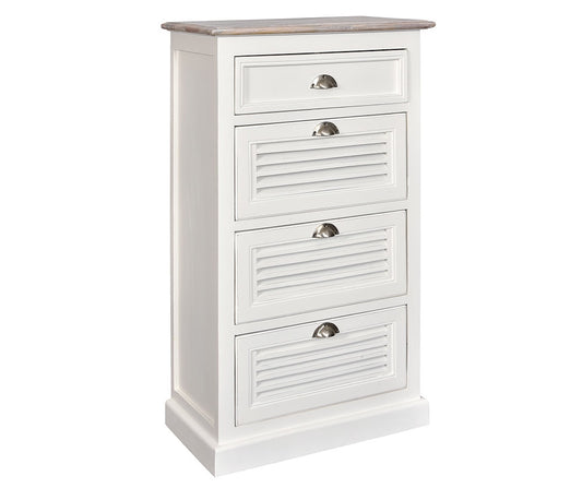 Komoda Bristol White Wysoka