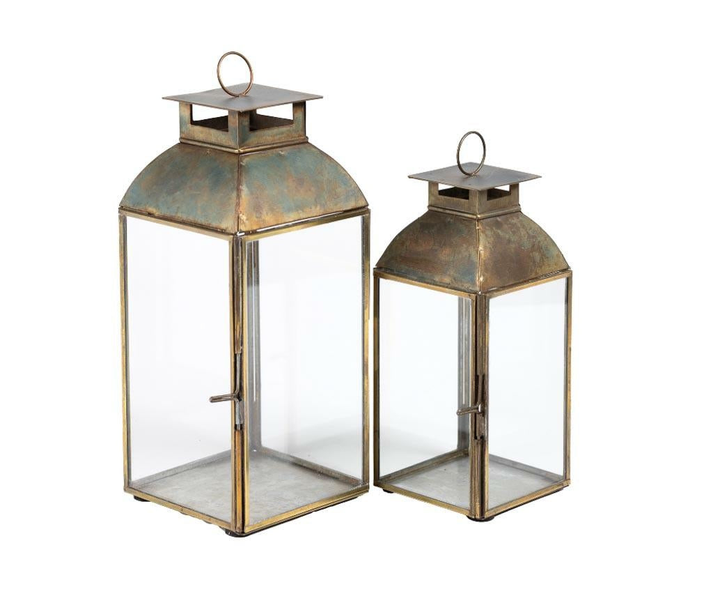 Lampion Szklany Gold Line 6B