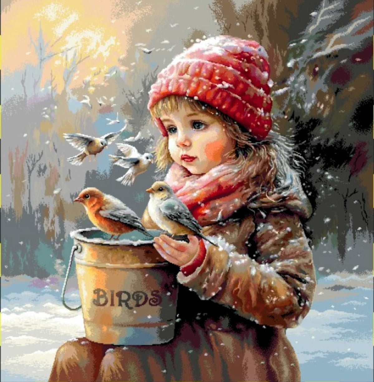 Poduszka Gobelinowa 45x45cm Świąteczna