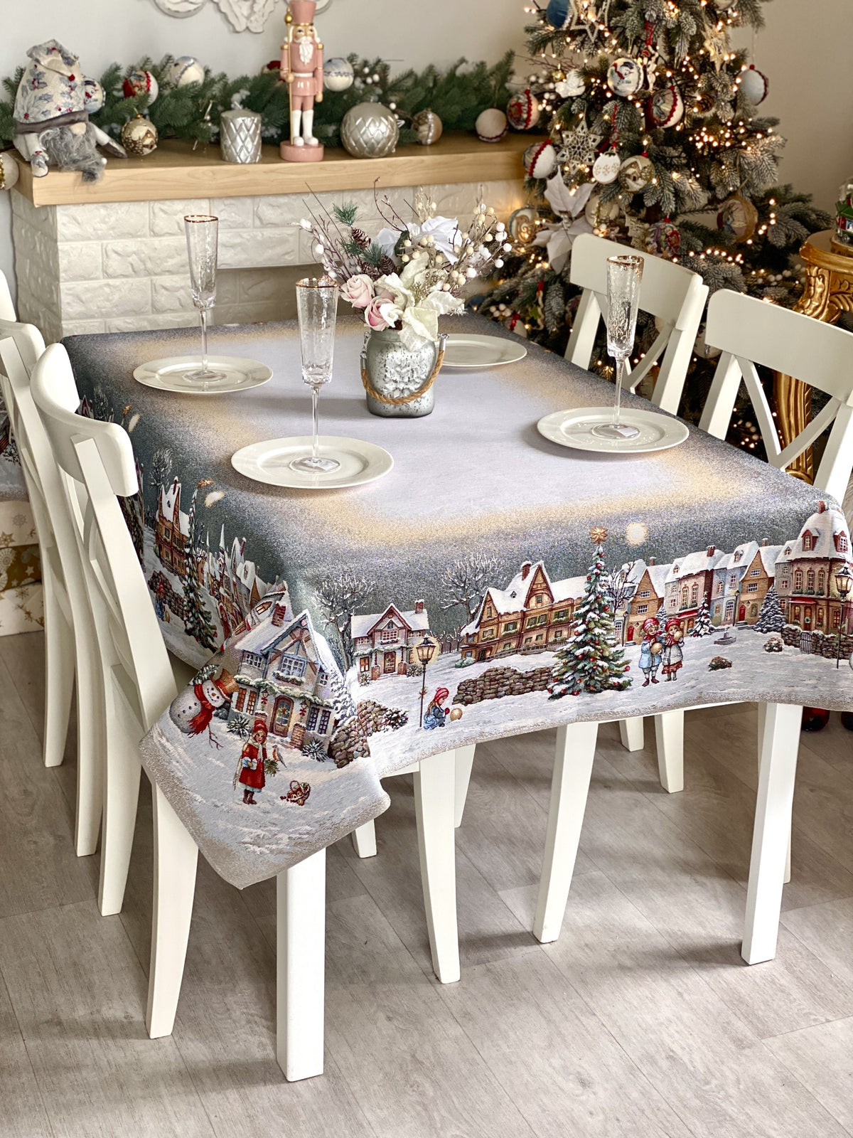 Obrus Gobelinowy 160x350cm Świąteczny
