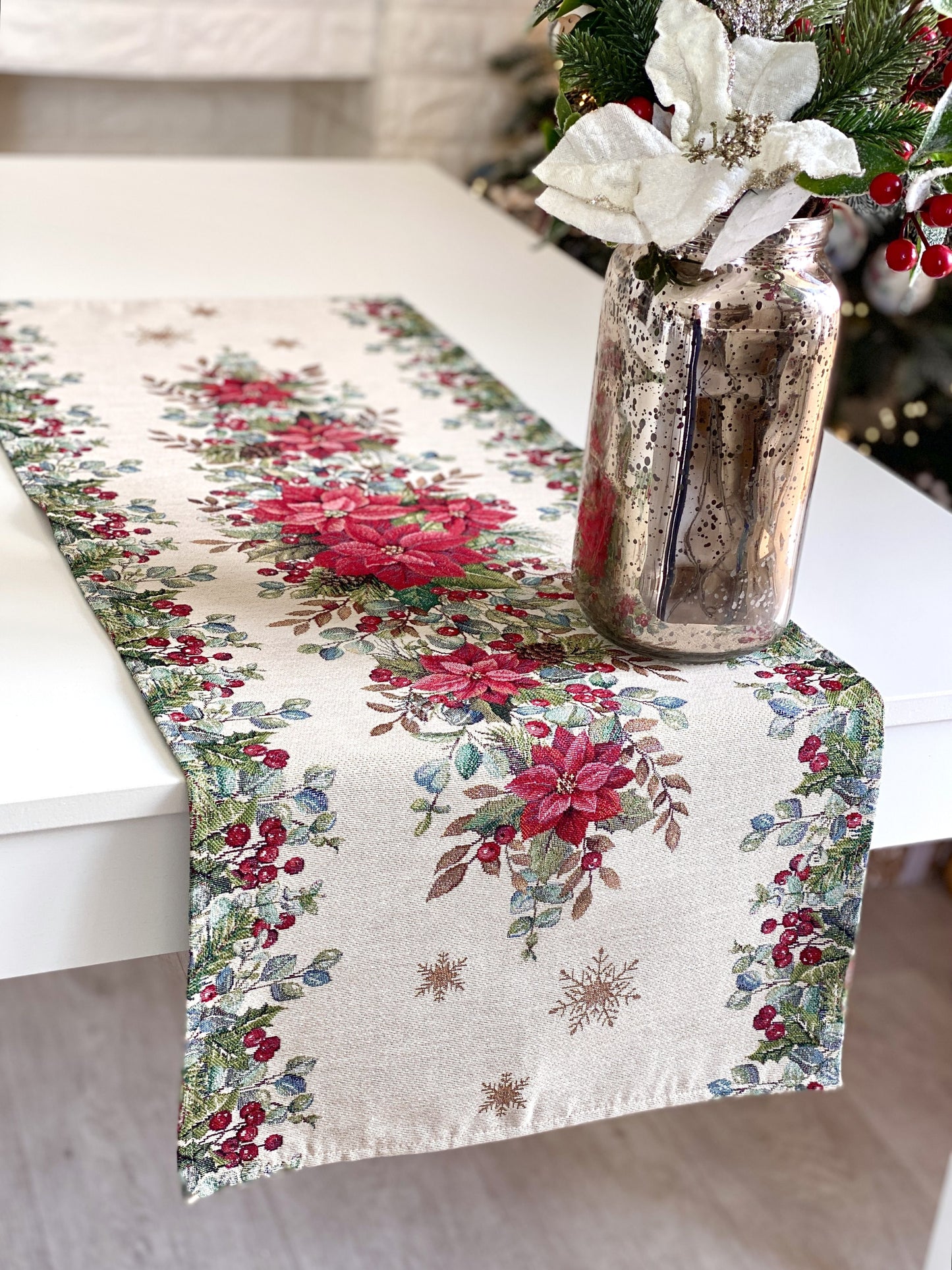 Bieżnik Gobelinowy 45x140cm Świąteczny