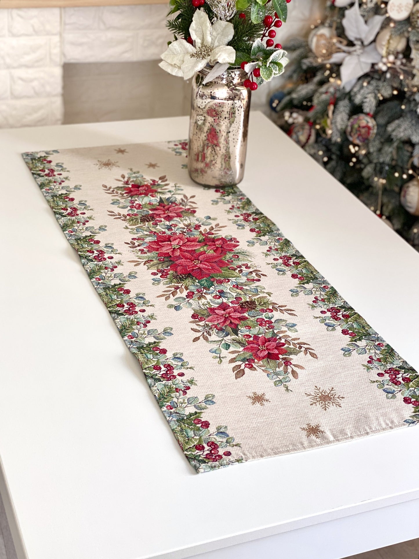 Bieżnik Gobelinowy 45x140cm Świąteczny
