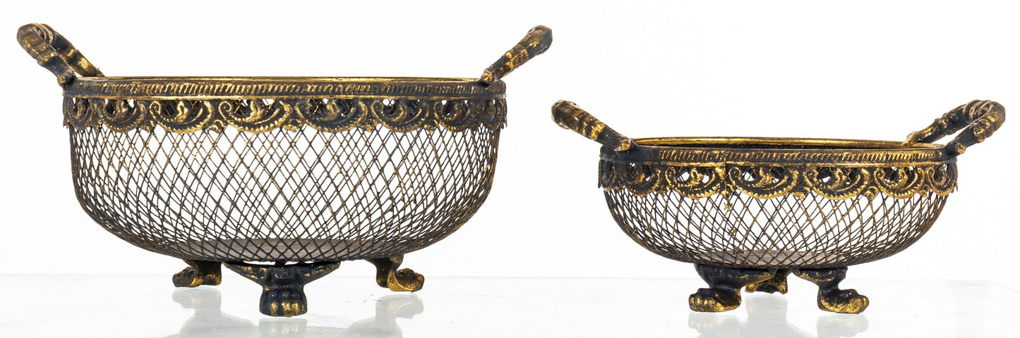 Koszyk Metalowy Dekoracyjny (Większy)