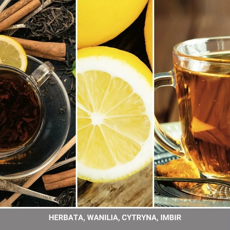 Świeca Średnia Black Tea & Lemon