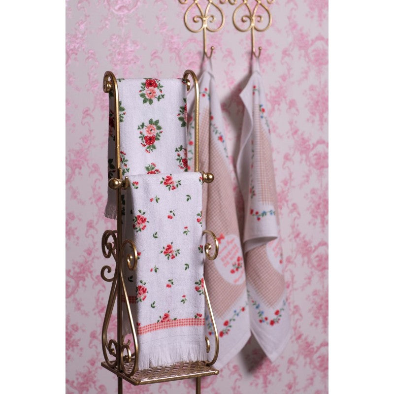 Ręcznik Kuchenny Frotte 40x66cm Kwiaty