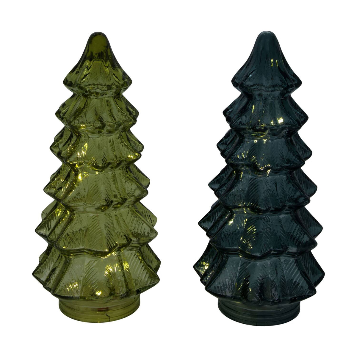 Choinka Szklana z Ledami 27cm (Lewa)