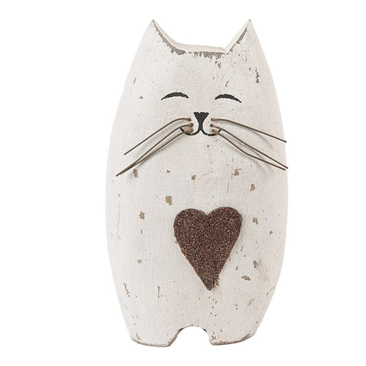 Figurka Kot Drewniany 14cm