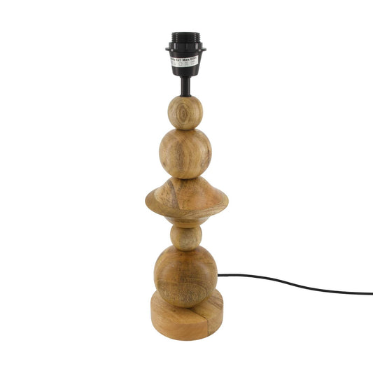 Lampa Stołowa z Drewna Mango 48cm