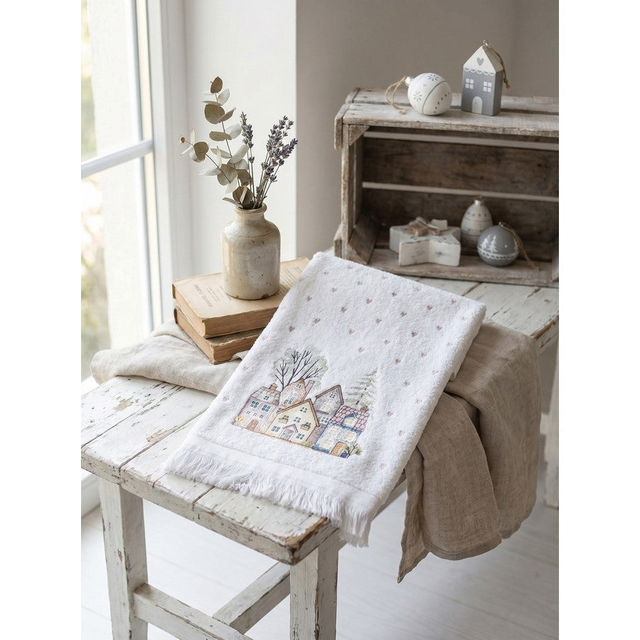 Ręcznik Kuchenny Frotte 40x66cm Domki