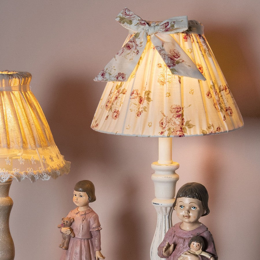 Abażur w Kwiatki średn. 22cm, wys. 14cm