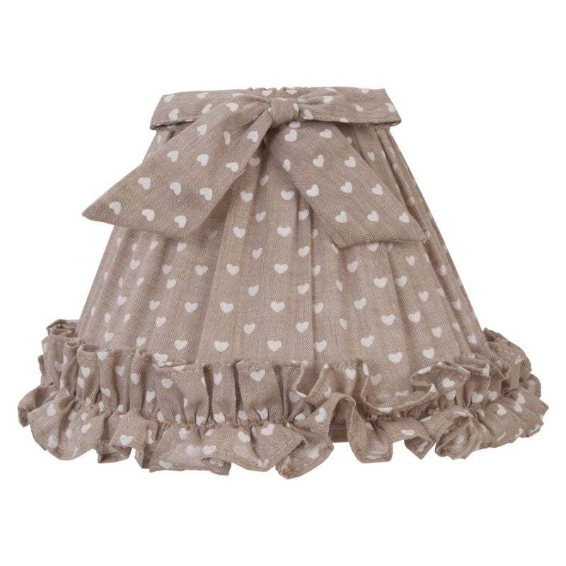 Abażur z Falbanką 22cm Beżowy