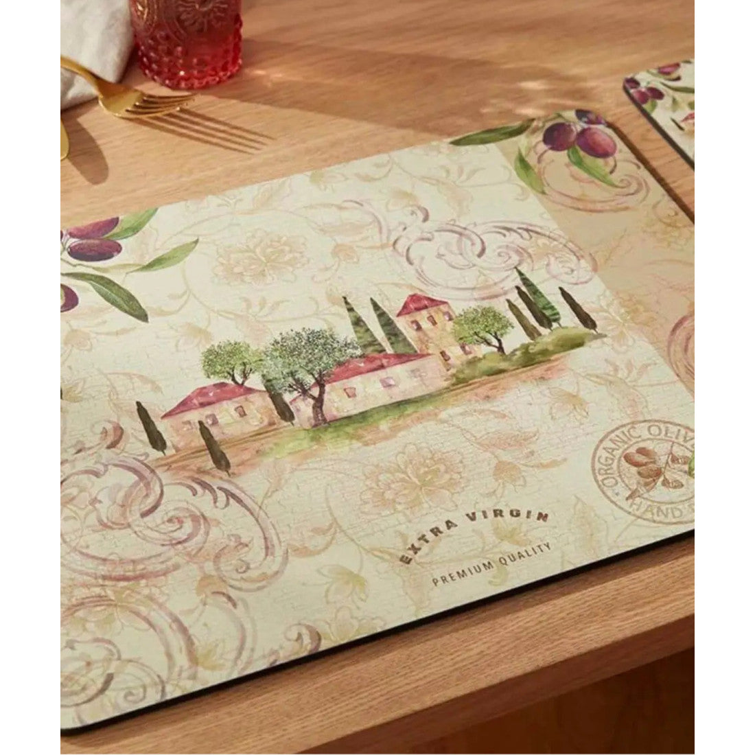 Podkładki Korkowe Ogród Oliwny 30x23cm 6 szt.