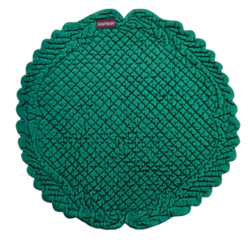 Podkładka Velvet Koło 42cm Zielona