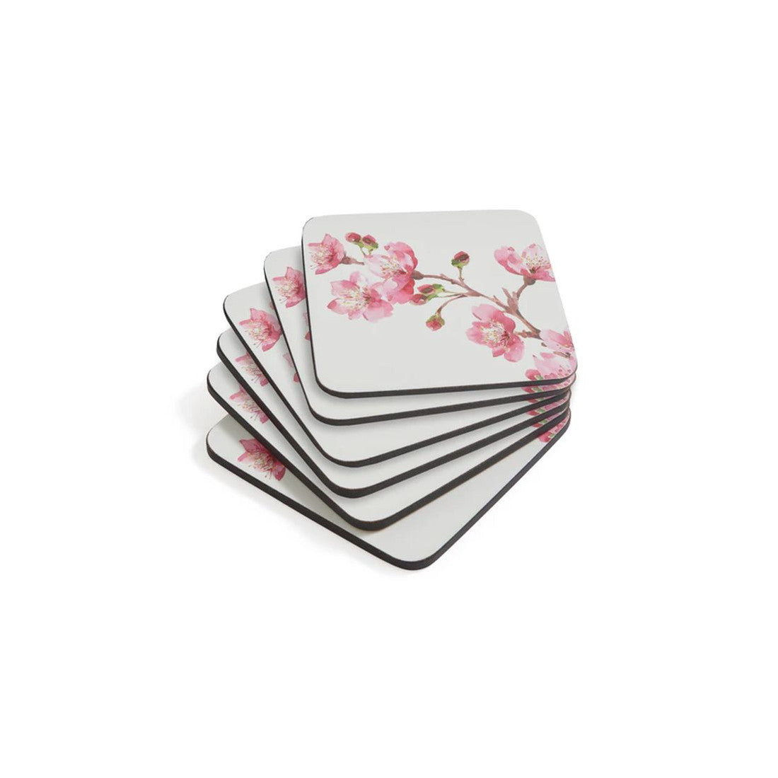 Podkładki Korkowe Różowe Kwiaty 10x10cm 6 szt.