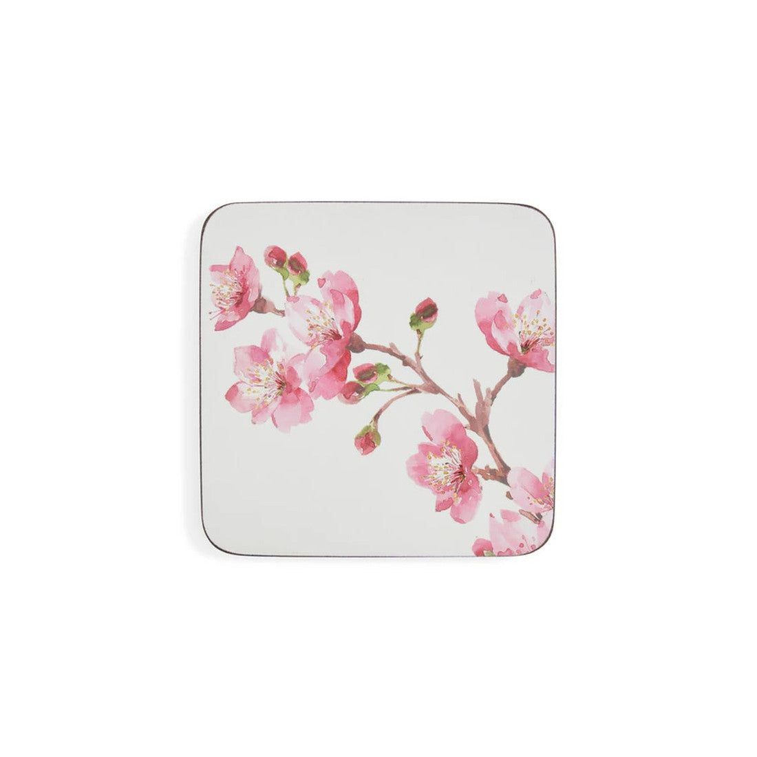 Podkładki Korkowe Różowe Kwiaty 10x10cm 6 szt.