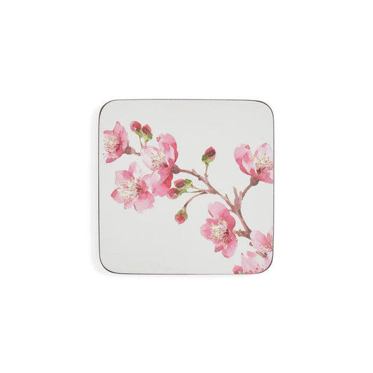 Podkładki Korkowe Różowe Kwiaty 10x10cm 6 szt.