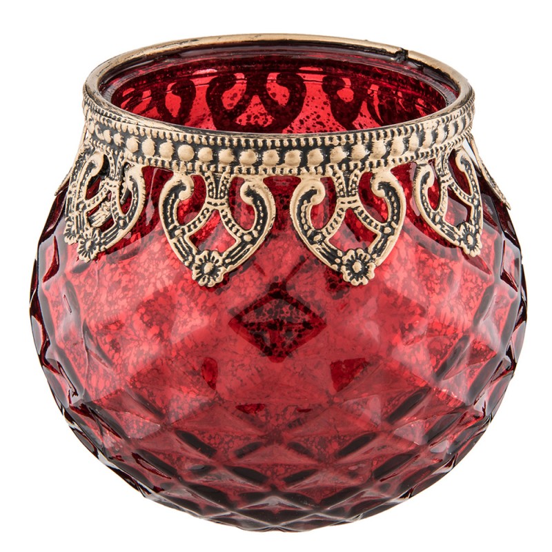 Lampion na Tealighty 10x10cm Czerwony
