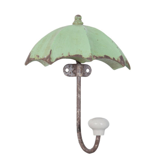 Wieszak Metalowy Zielony Parasol 15cm