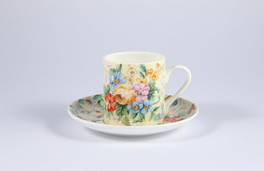 Filiżanka ze spodkiem 90ml Bone China