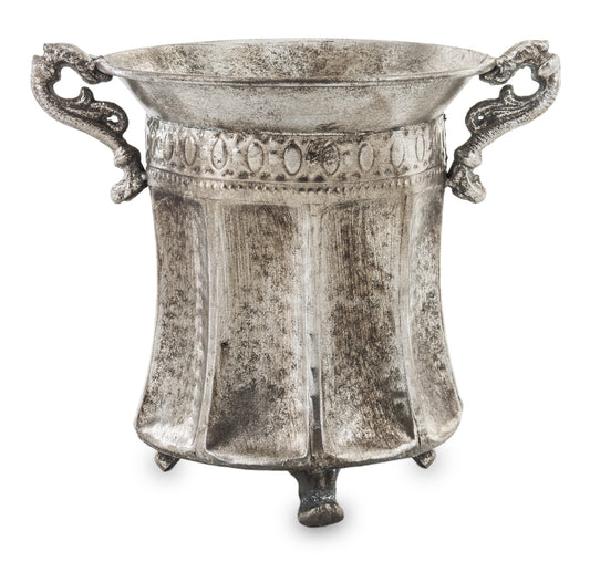 Osłonka metalowa Srebrna 27cm