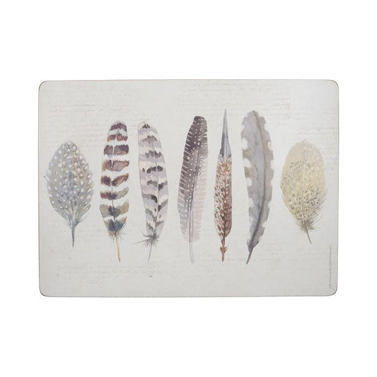Podkładki Korkowe Duże Piórka 40x29cm 4szt.